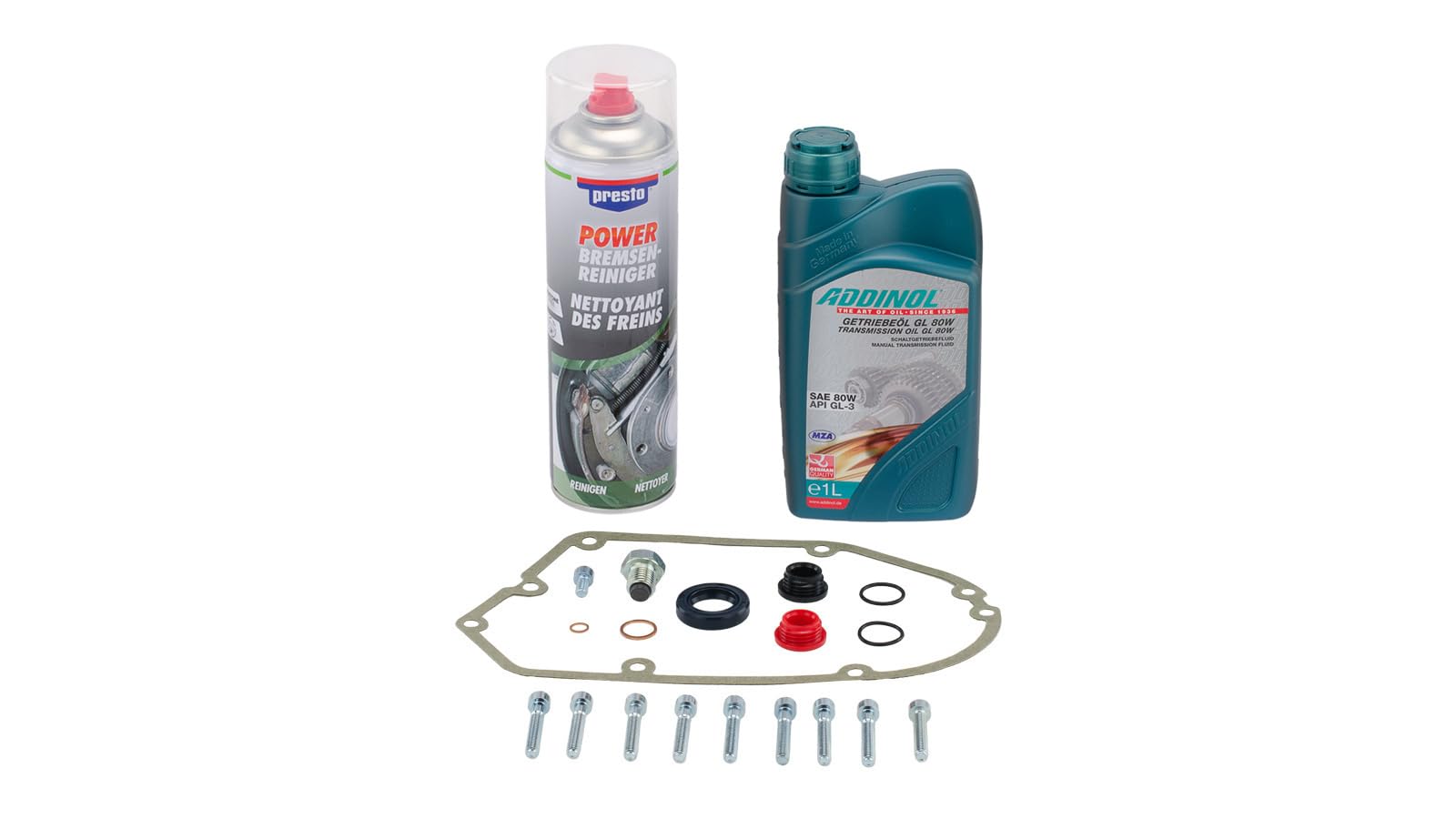 SET: Ölwechsel 1 Liter Öl + Reiniger & Schraubenset S51, SR50, KR51/2