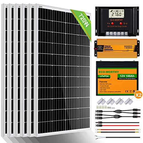 Kit Solaire 100w Avec Batterie 100ah – LASB France, Neuf, Prêt à L'emploi