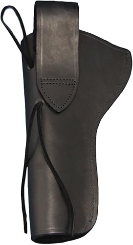 Miniatura 5 de New Barsony - Funda de piel negra para revólveres de 6 pulgadas