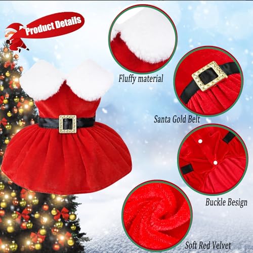 Disfraz Santa Claus para perros talla M rojo miniatura 5
