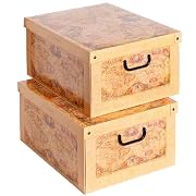 Lavatelli Cajas Almacenaje Cartón y Tapa Mapa 40x50x25cm…