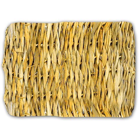 SunGrow Seagrass Mat for Chinchilla, 8” x 11”, Handmade Woven Play Bed, Edible Chew Toy, Treat Rodent’s Sore Hocks, Place in Cage or on Floor - Image 3