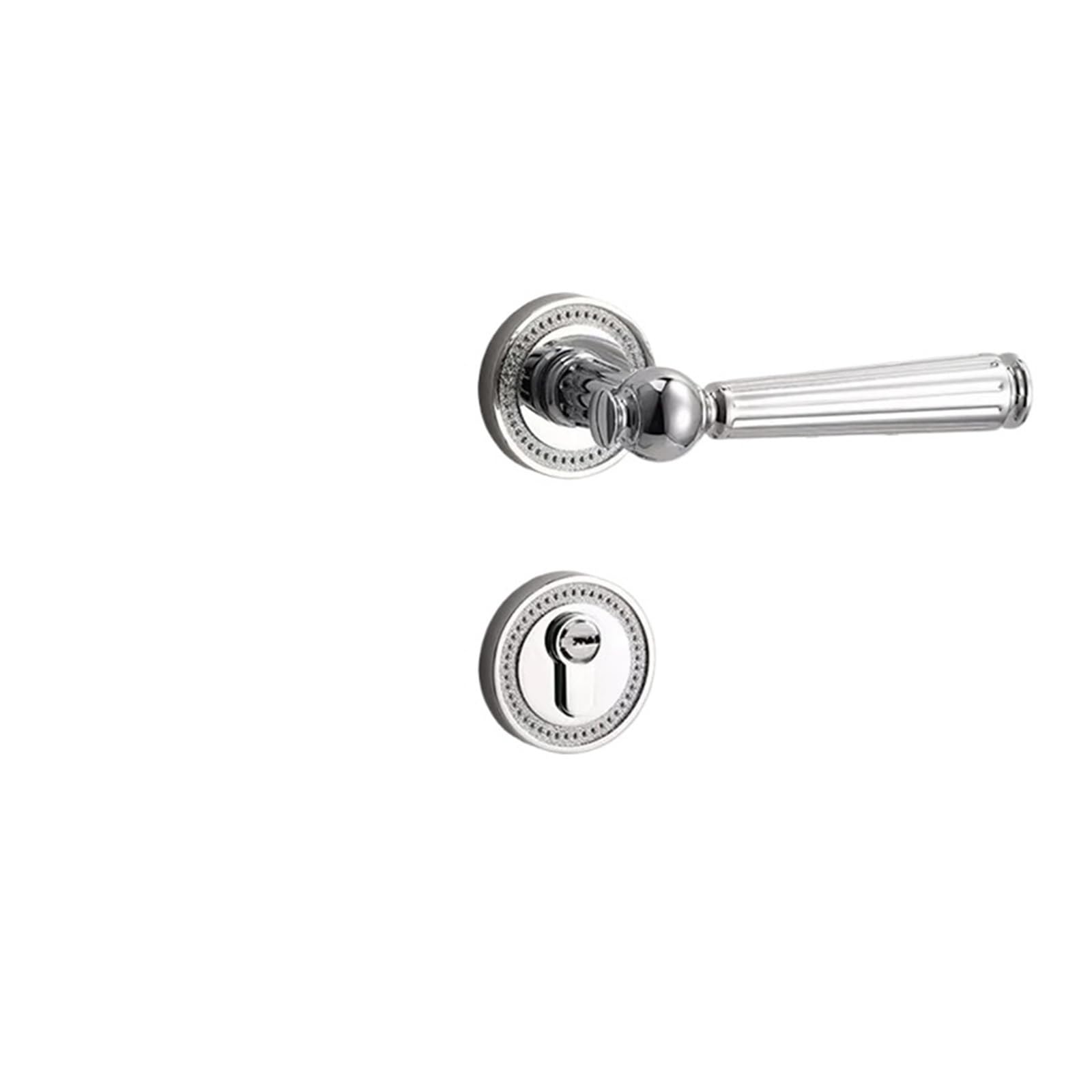 Room bedroom door lock wooden handle split silent(Mute lock body A)