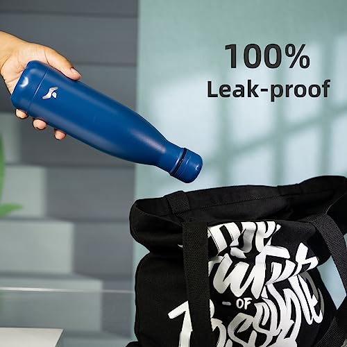Image of Konokyo Insulated Water Bottles,25 oz Double Wall Stainless Steel Vacumm Metal Flask for Sports Travel,Blue