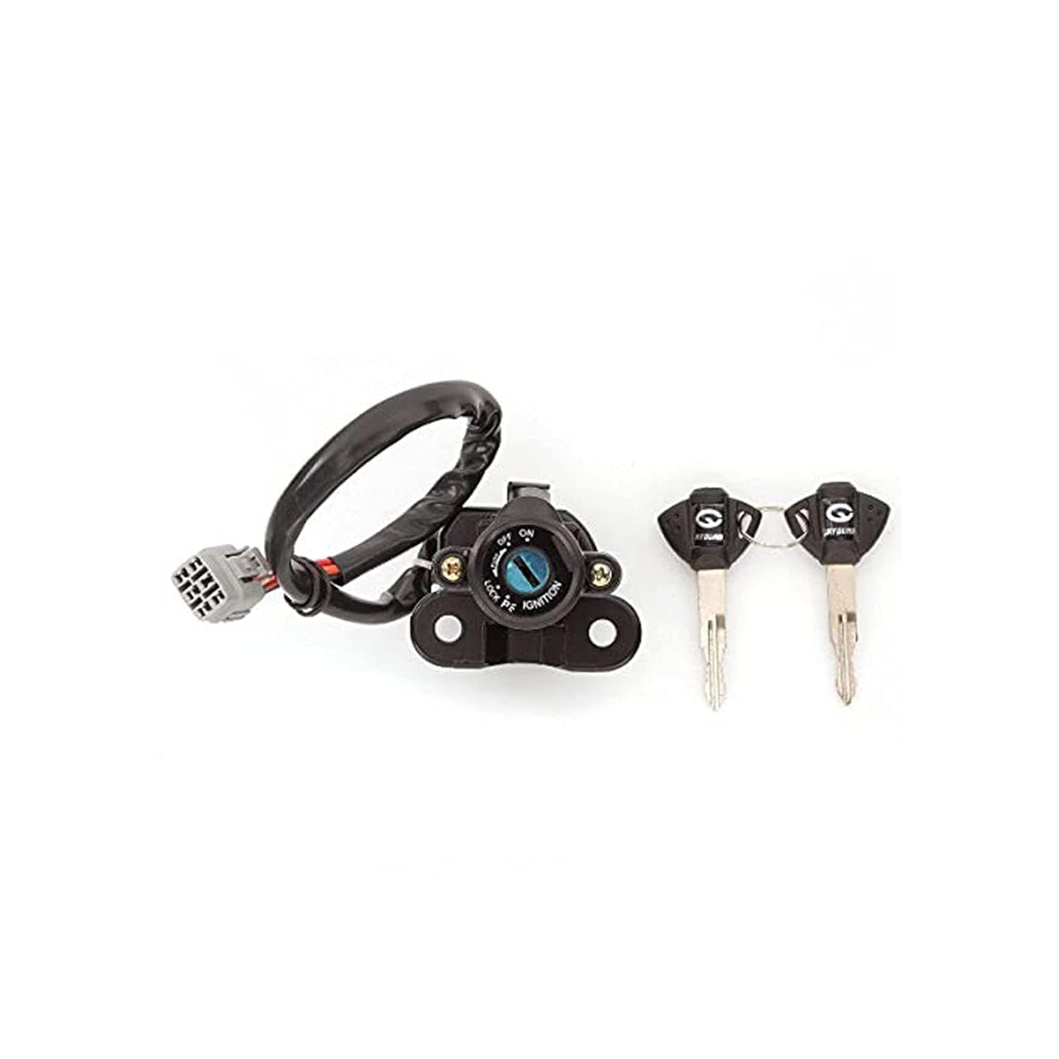 NBVLKH Motorcycle 5 Wire Ignition Switch with 2 Keys Lock