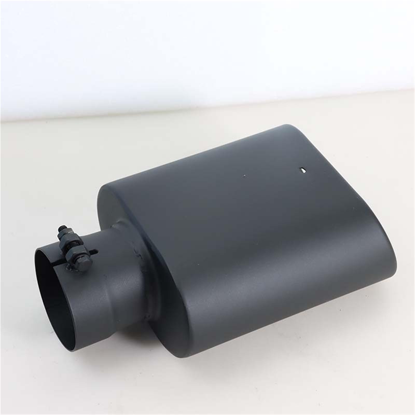 tylny tłumik wydechowy Części Do Modyfikacji Tyłu Samochodu Wlot 63mm Wylot 76mm * 140mm Kwadratowa Czarna Rura Wydechowa Końcówka Rury Wydechowej Ze Stali Nierdzewnej