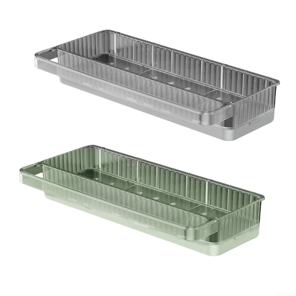 Uchwyt ścienny do zlewu organizer szary 26 cm tacka ociekowa (szary)