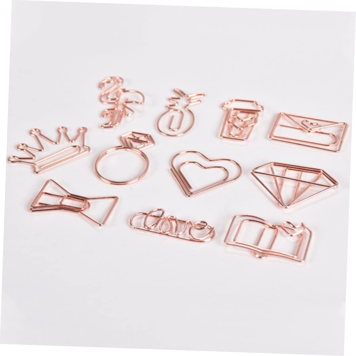 STOBOK 150stücke Krone Büroklammern Roségold Kreative Lesezeichen Und Papierclips Für Büro Schule Und Partys Robuste Metallkonstruktion Für Zuverlässigen Halt Und Vielseitige