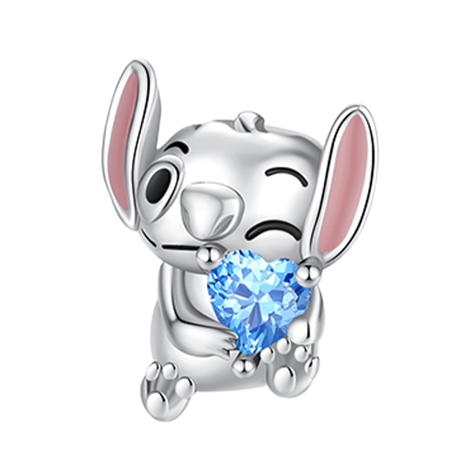 Amuefer Charms para Pandora Pulseras y Collares, Plata de Ley Oro Rosa Mariposa Gatos Perro Stitch Colgante Navidad Joyería Regalos para Mujeres Niñas Abuelo