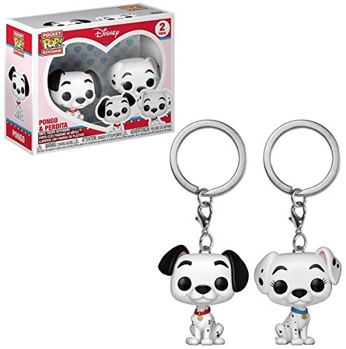 Funko Pocket POP! Keychain 2-Pack: Disney 101 Dalmatians: Pongo & Purdy - Perdita - Collectable Vinilo Mini Figure Llavero Novedoso - Relleno De Calcetín - Idea De Regalo - Mercancía Oficial