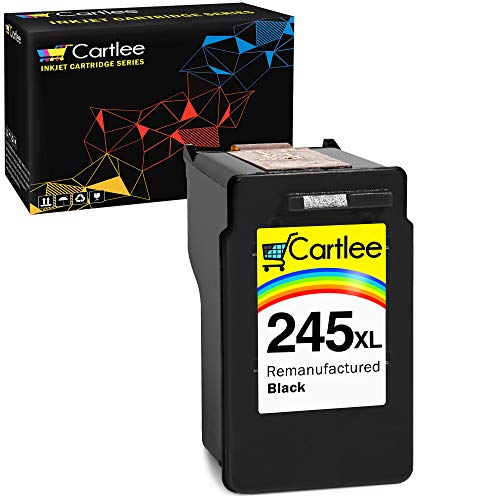 Cartlee 1 Black Remanufactured Pg-245Xl High Yield Ink Cartridges Replacement For Ip2820 Mg2420 Mg2920 Mg2922 Mg2520 Mg2924 Mx492 - Shows Ink Level #TOP6
