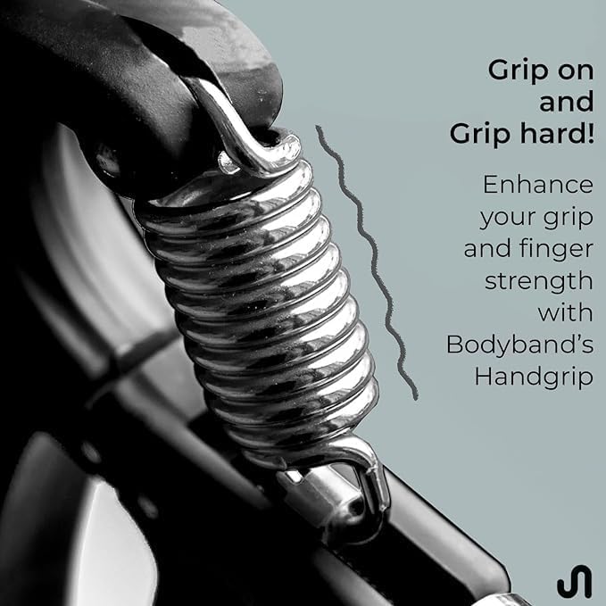Image of Adjustable Hand Grip Strengthener with Counter (100kg) | Hand Gripper for Men & Women | Forearm, Finger & Wrist Exercise Equipment for Home Gym Workout (Black)
