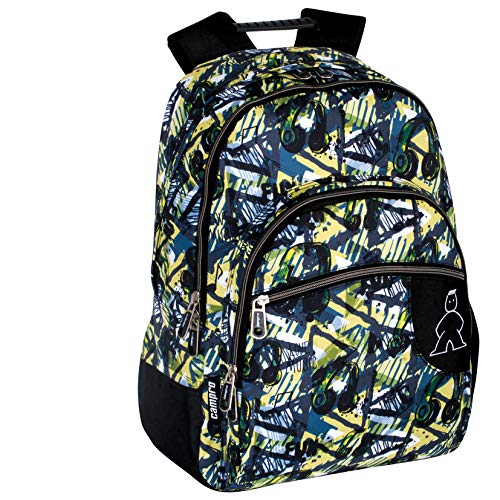 Campro Zodiac 55103: Mochila Grande Doble Adaptable a Carro  Talla Única  Verde Negro