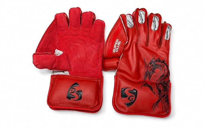 SG Super Club Wicket Keeping Gloves -Red-W.K. Gloves-Mens- 17+-picture-30