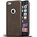 Produktbild Conie UN1613 Unibody Kompatibel mit iPhone 6 / 6S, PU Leder Case Handyhüllen flexibel passgenaue Aussparung Cover für iPhone 6S iPhone 6 Handyschutz Vintage Braun