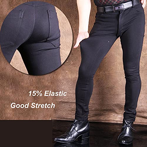 leesuo Men's Sexy Skinny Slim Fit Stretch Comfy Fashion Denim Jeans Pencil Long Pants2