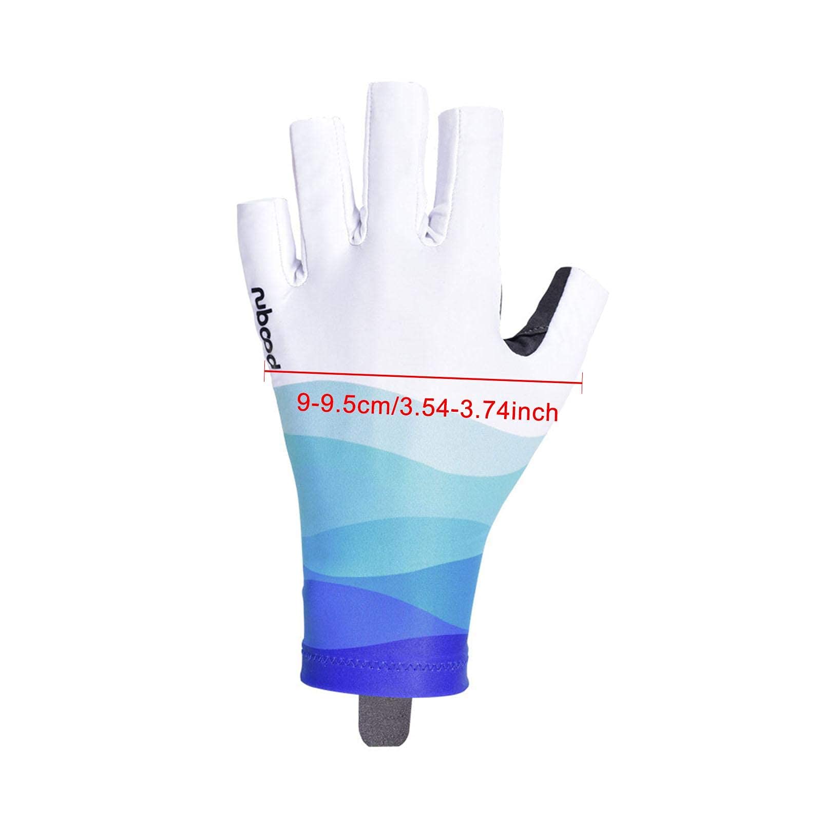 1Pair Fishing Gloves,UV Protection&Non-Slip&Quick-Drying Fingerless Gloves for Men Women Fishing, Kayaking, Hiking, Driving, Canoeing, Rowing-Ocean Blue/XL