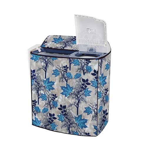 Image of Covernest Semi Automatic Washing Machine Cover, Dustproof, Compatible with 6 Kg - 7.5 Kg Washing Machines (WMC-BLUE JHAD SEMI)