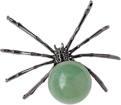 Miniatura 8 de Runyangshi 1 bola de sodalita de cristal natural de 2 pulgadas, hecha a mano, estatua de araña animal, cristal curativo para decoración de