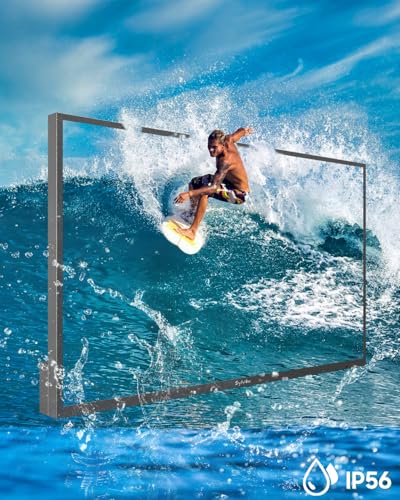 Image of SYLVOX Outdoor TV, 43'' QLED Smart TV, IP55 Waterproof, Dolby Atmos HDR 10, Voice Remote,1000nits Weatherproof Television, Chromecast Built-in for Deck, Patio or Garden(Deck Pro QLED 3.0)