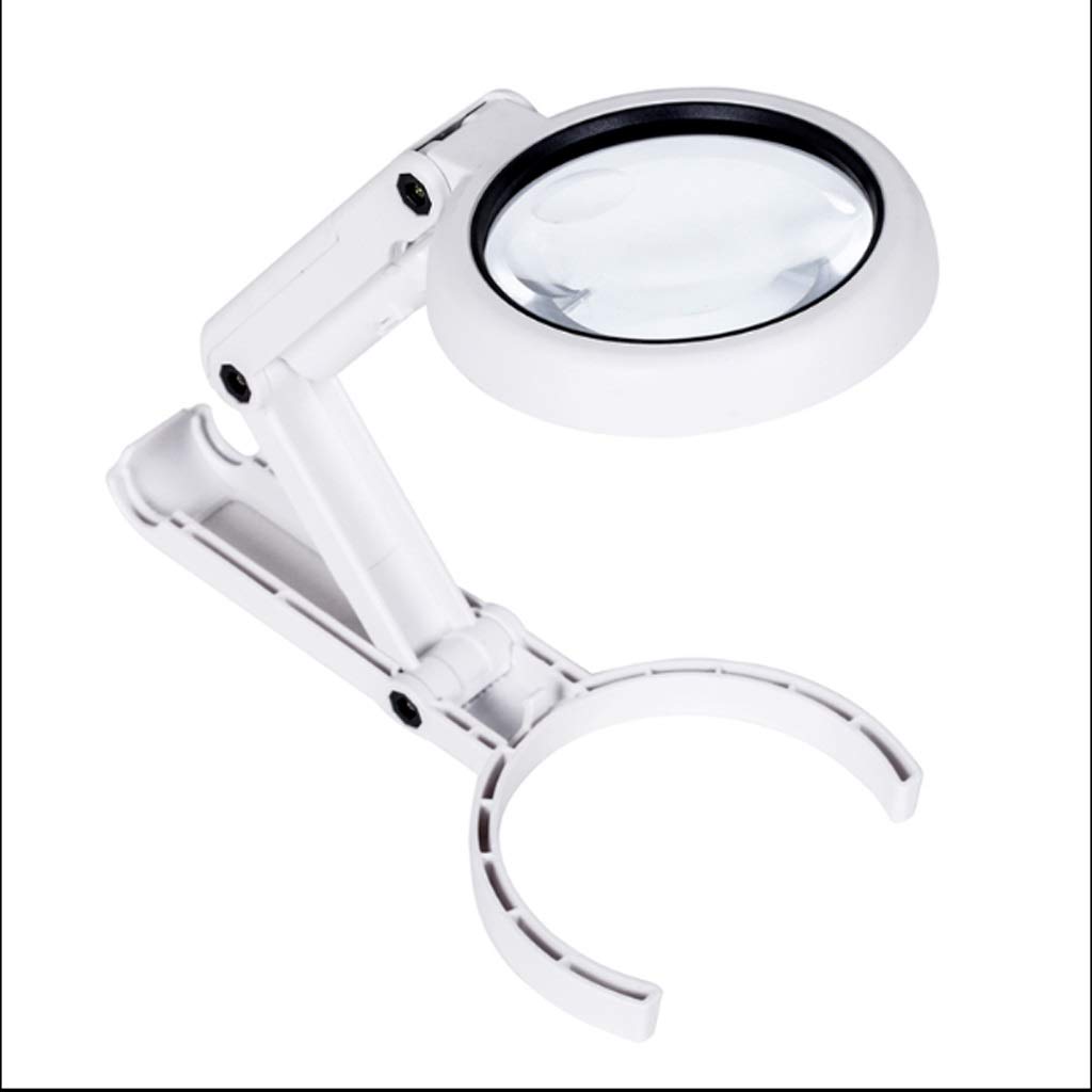 Optische Leuchtlupe, 5- bis 11-fache Vergrößerung, 8 LEDs, USB-Ladefunktion
