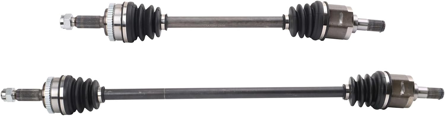 TRQ Front CV Axle Shaft Assembly Set Compatible with 12-17 Hyundai Veloster 10-11 Kia Soul