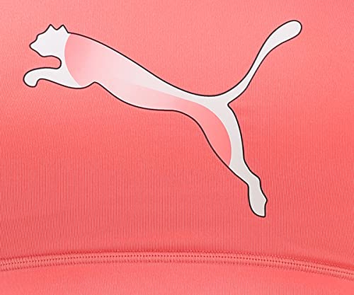 Image of PUMA Women's Polyester Bra Sports (52029924 Georgia Peach-Eggnog-Print L)