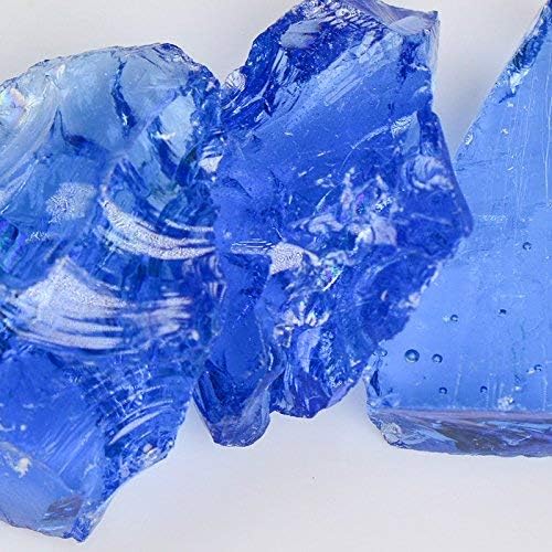 Cristal azul para paisaje, 10 libras, grande
