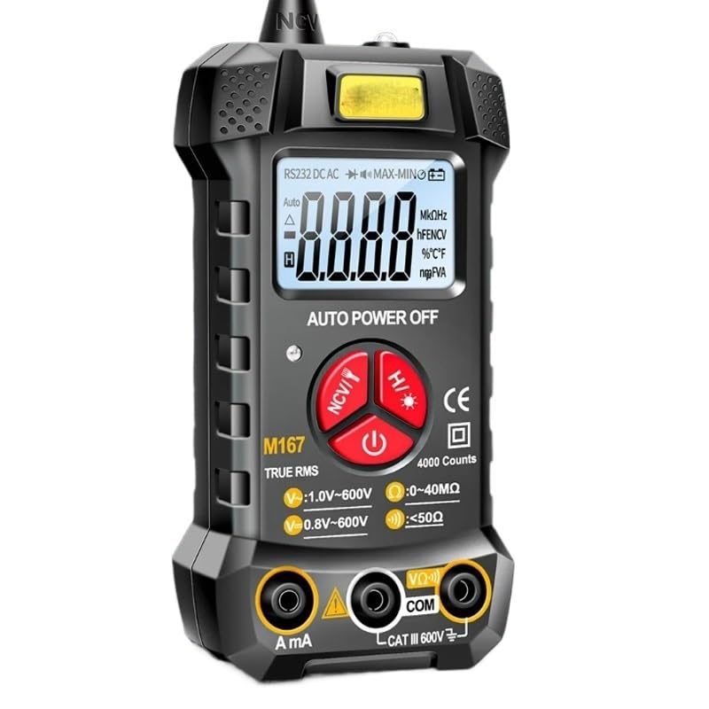 Digital Multimeter Profesional 4000 Counts AC/DC Electrical Instruments Tester Auto Range Meter Multimetro Tool