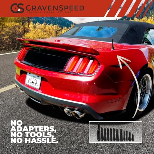 Image of CravenSpeed Stubby Jr Antenna Compatible with Ford Focus 2008-2018 | 2 Inches | Short Antenna Replacement | Made in The USA