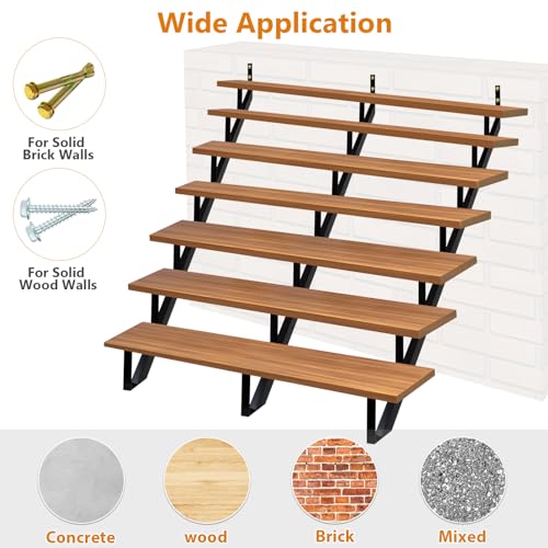 Zwinz Steel Stair Riser 7 Step 3 Pack, 57" H Metal Stair Stringers for Deck by Zwinz - Used condition - Image 6