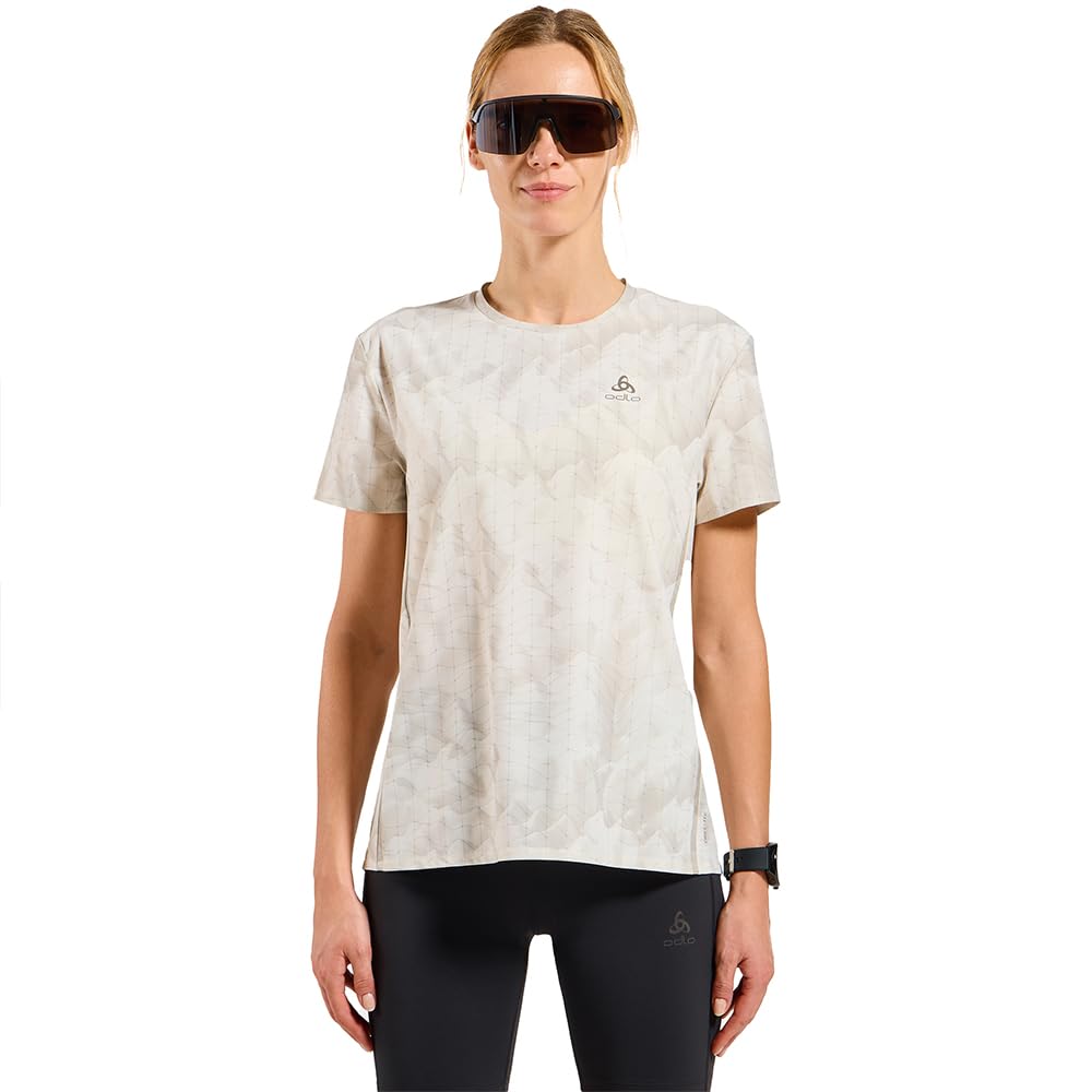 Odlo Maglietta A Maniche Corte Zeroweight Chill-Tec Print XL