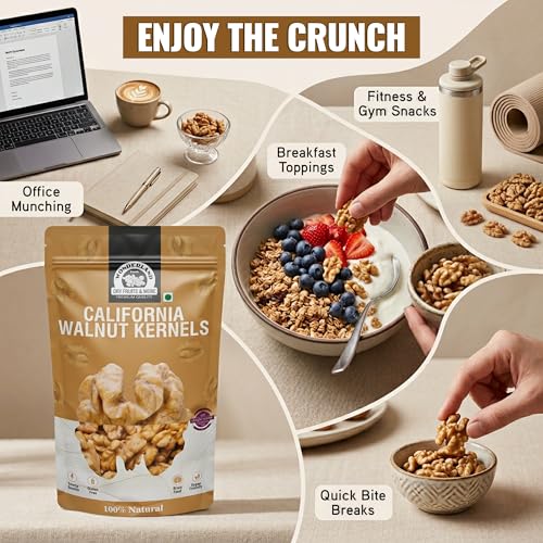 Image of WONDERLAND FOODS (DEVICE) 200 GExtra Light California Walnut Kernels (Akhrot Giri) Pouch Dry Fruits