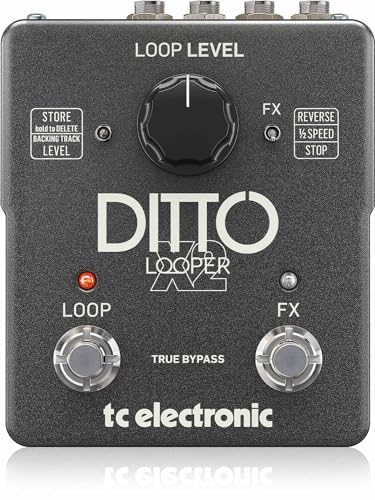 Image of TC Electronic DITTO X2 LOOPER Highly Intuitive Looper Pedal with Dedicated Stop Button and Loop Effects