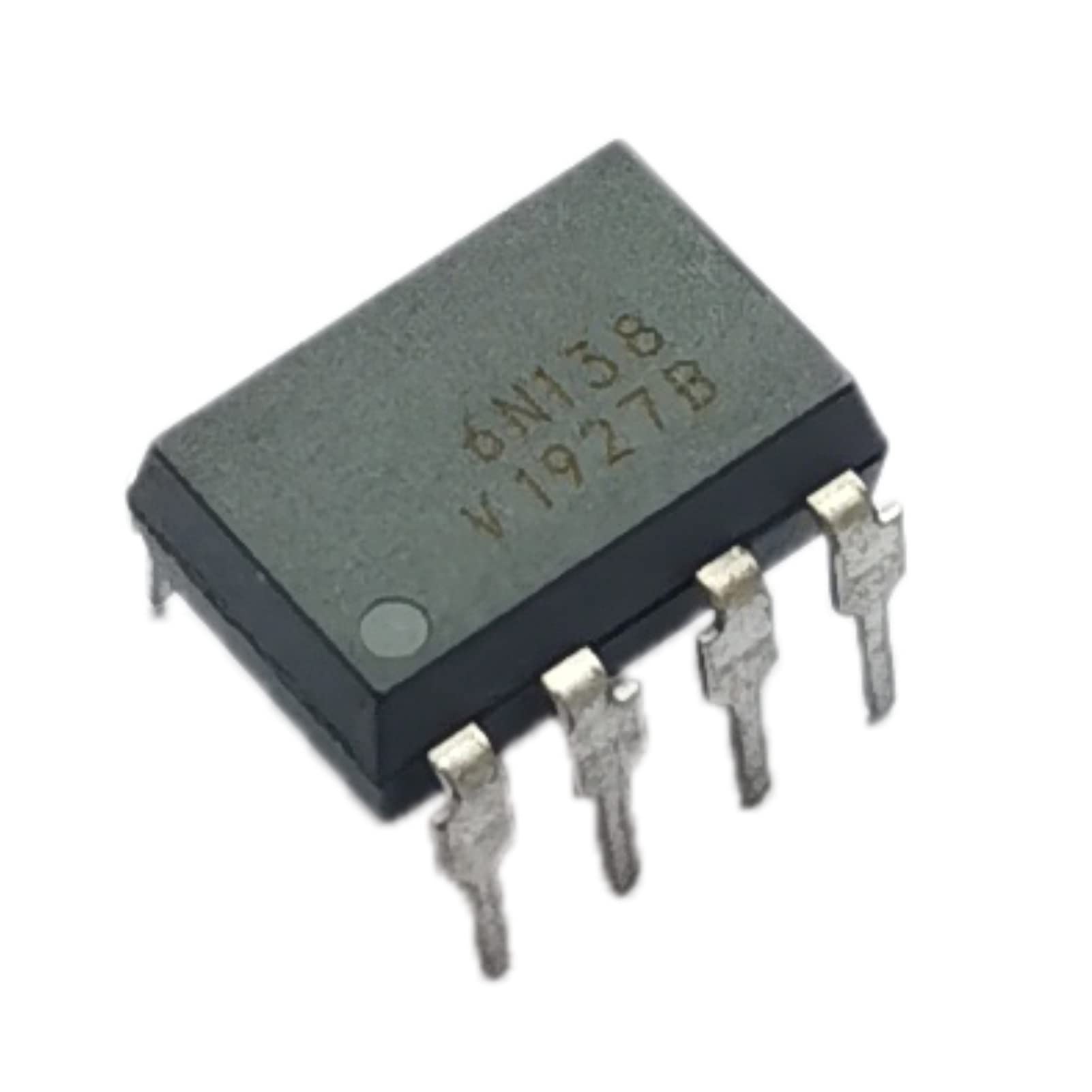 Lot de 10 optocoupleurs 6N138 138 6N haute vitesse, 100 kBd, faible courant d'entrée, sortie photodiode Darlington, 8 broches.