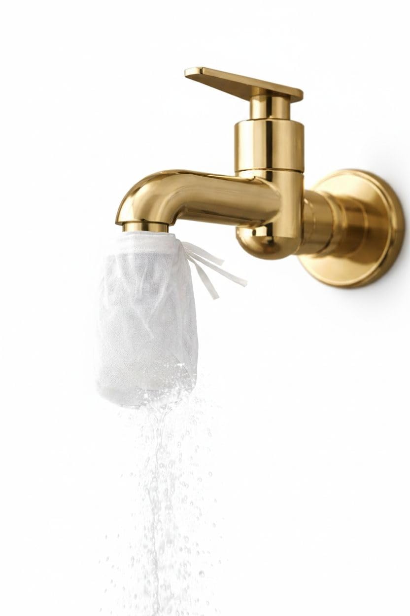 Water Filter Tap Cover, Cotton Reusable Cloth, White, Medium Size, Pack of 6, Removes Impurities-image-40