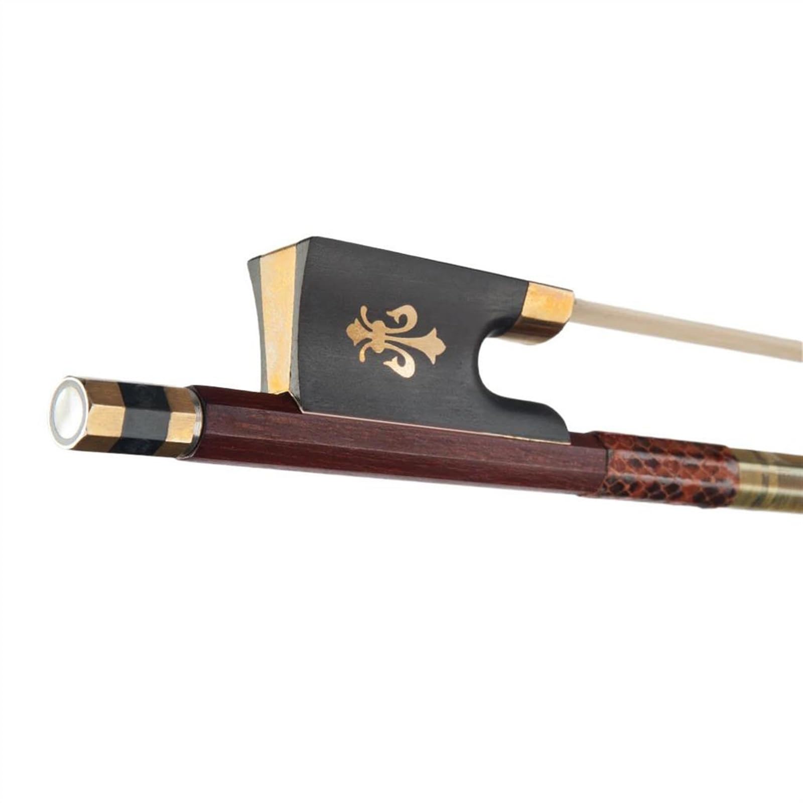 archetto violino Arco Per Violino Professionale 4/4 Arco Per Capelli Naturali In Legno Di Pernambuco Equilibrio Dritto Arco Per Violino