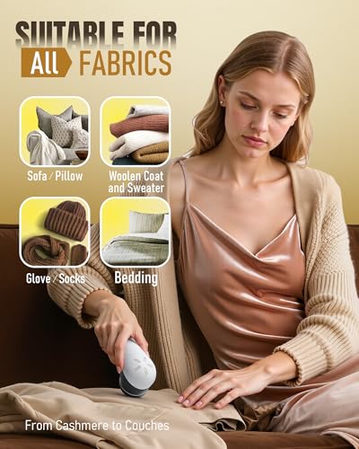POPCHOSE Fabric Shaver - 36% Off Lint Remover with 6 Blades - Image 3