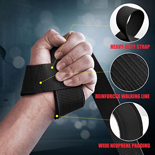 Ihuan LIFTING STRAPS-BLACK Wrist-Straps Gym thumb #1