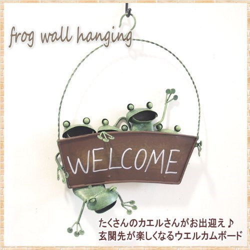 妖精　ウエルカムプレート Amazon.co.jp: ガーデンオーナメント ウエルカムプレート カエル