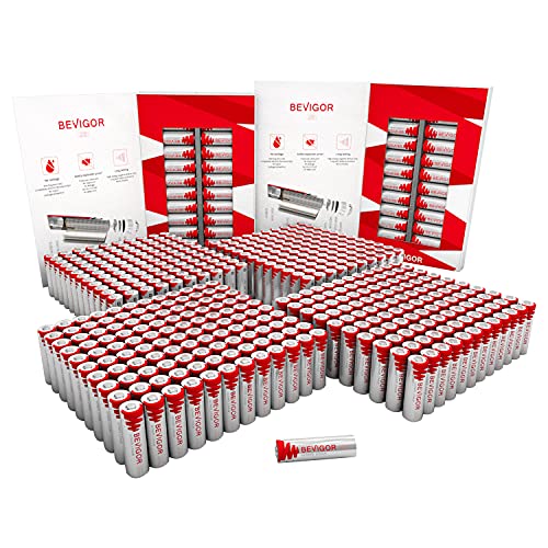BEVIGOR Lithium AA Batteries, 480 Pack Lithium Iron Double A Battery Non-Rechargeable