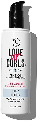 Love Ur Curls LUS Brands - Estilizador todo en uno sin fragancia para cabello rizado 85 onzas repara hidrata y peina para texturas rizadas naturales