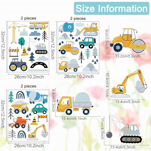 Vinilos Decorativos Vehículos de Construcción para Pared miniatura 3