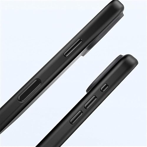 Miniatura 5 de Casechics Funda magnética esmerilada de doble color suave al tacto para iPhone, compatible con carga inalámbrica MagSafe (blanco, iPhone 17 Pro)