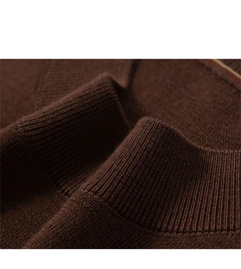 Men's Wool O-Neck Long Sleeve Sweaters Thin Solid Casual Pullover Jumpers4