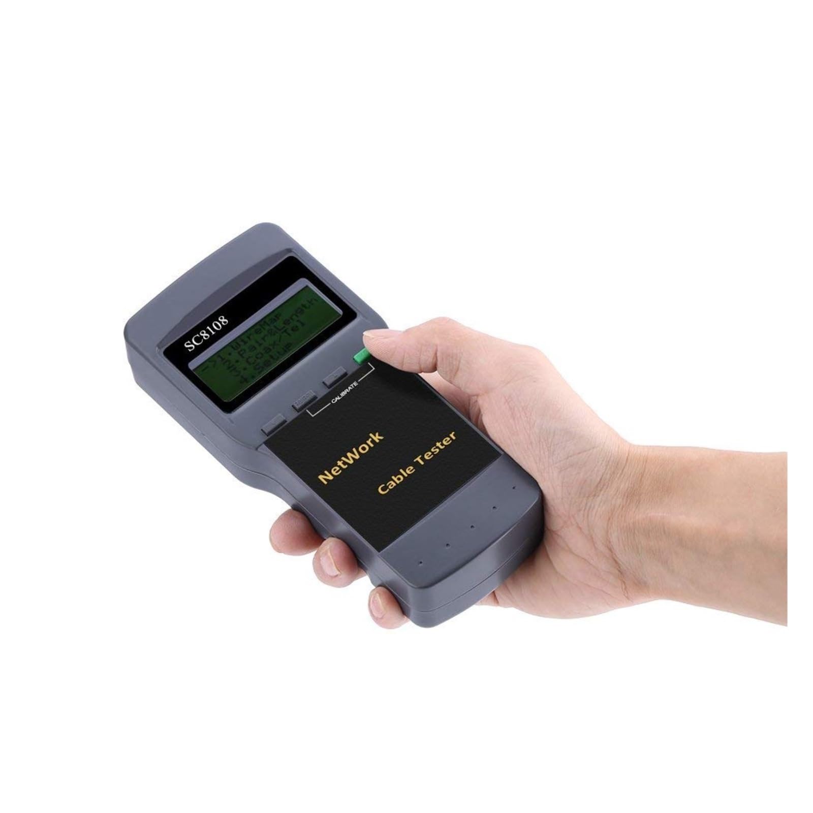 Misuratore di Rete LCD PortatileTester E Misuratore di Cavi Cavo Telefonico RJ11 con Display LCD Leggero E Portatile