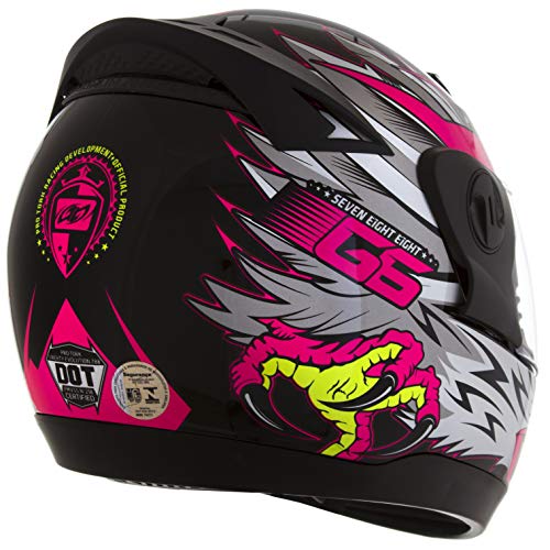 Pro Tork Capacete Evolution G6 Eagle 56 Preto/Rosa