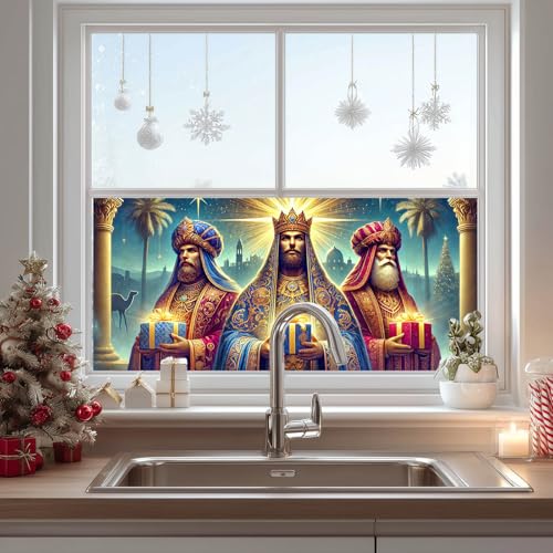 Película decorativa estática Three Kings 39.3x17.7 pulgadas miniatura 4