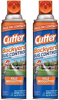 Cutter Backyard Bug Control - Outdoor Fogger - Kills Mosquitoes - 16 OZ (453 g) Per Can - Pack of 2 Cans