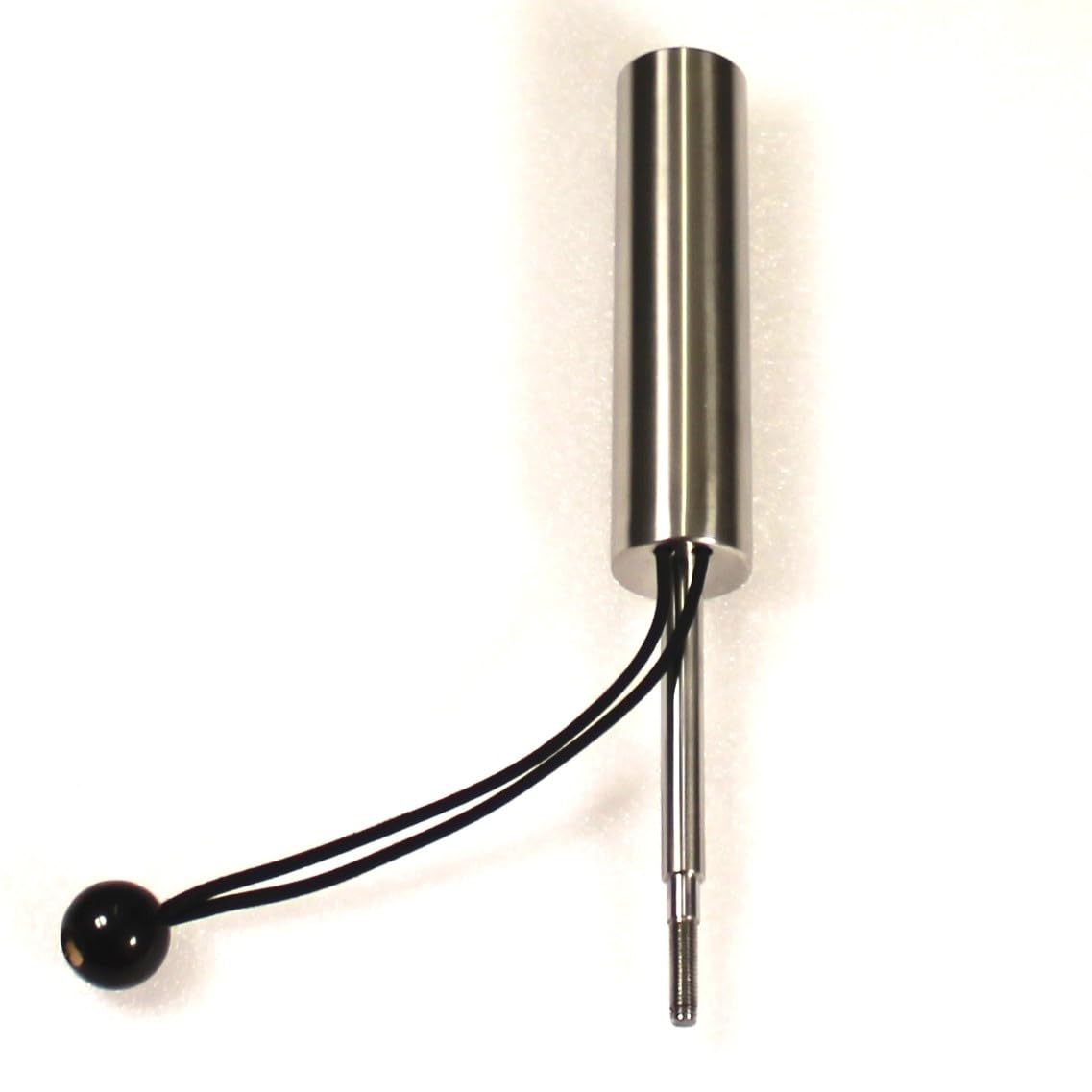 Parccurate Schirmhalter edelstahl in Titan-Optik Universal zum Verschrauben oder Stecken auf Golf Trolley mit Ø 8-10mm Bohrung